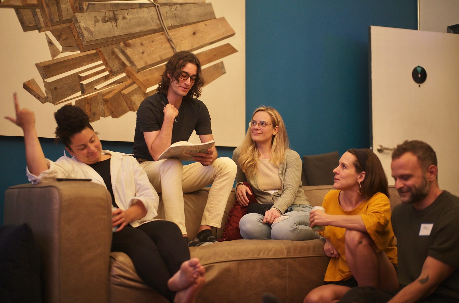 Small groups huddled over election-crisis scenarios at Metacrisis Salon No. 12